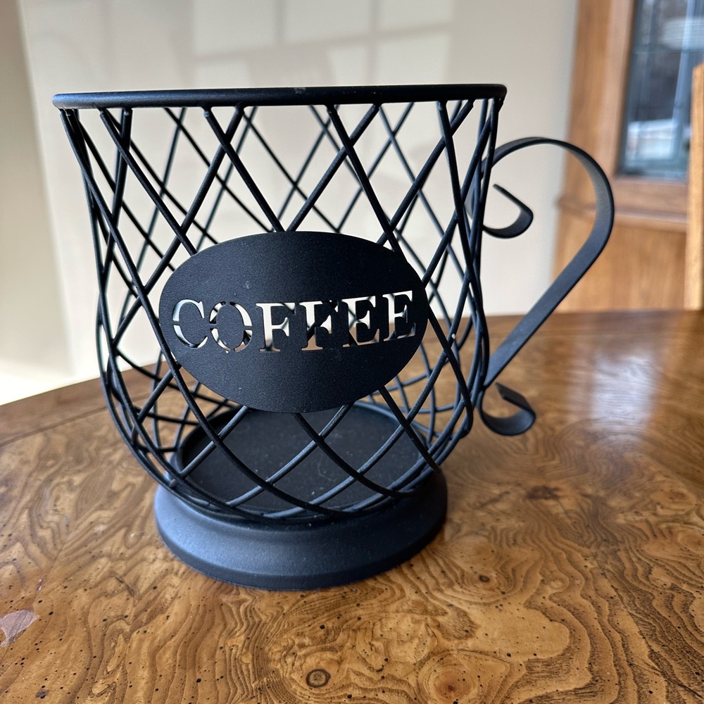 Black Metal Coffee Pod Holder